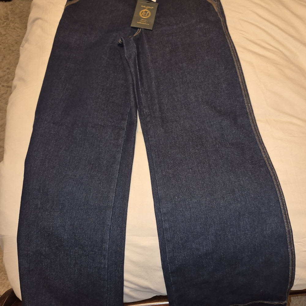Kathy Ireland Deep Blue Denim Pants